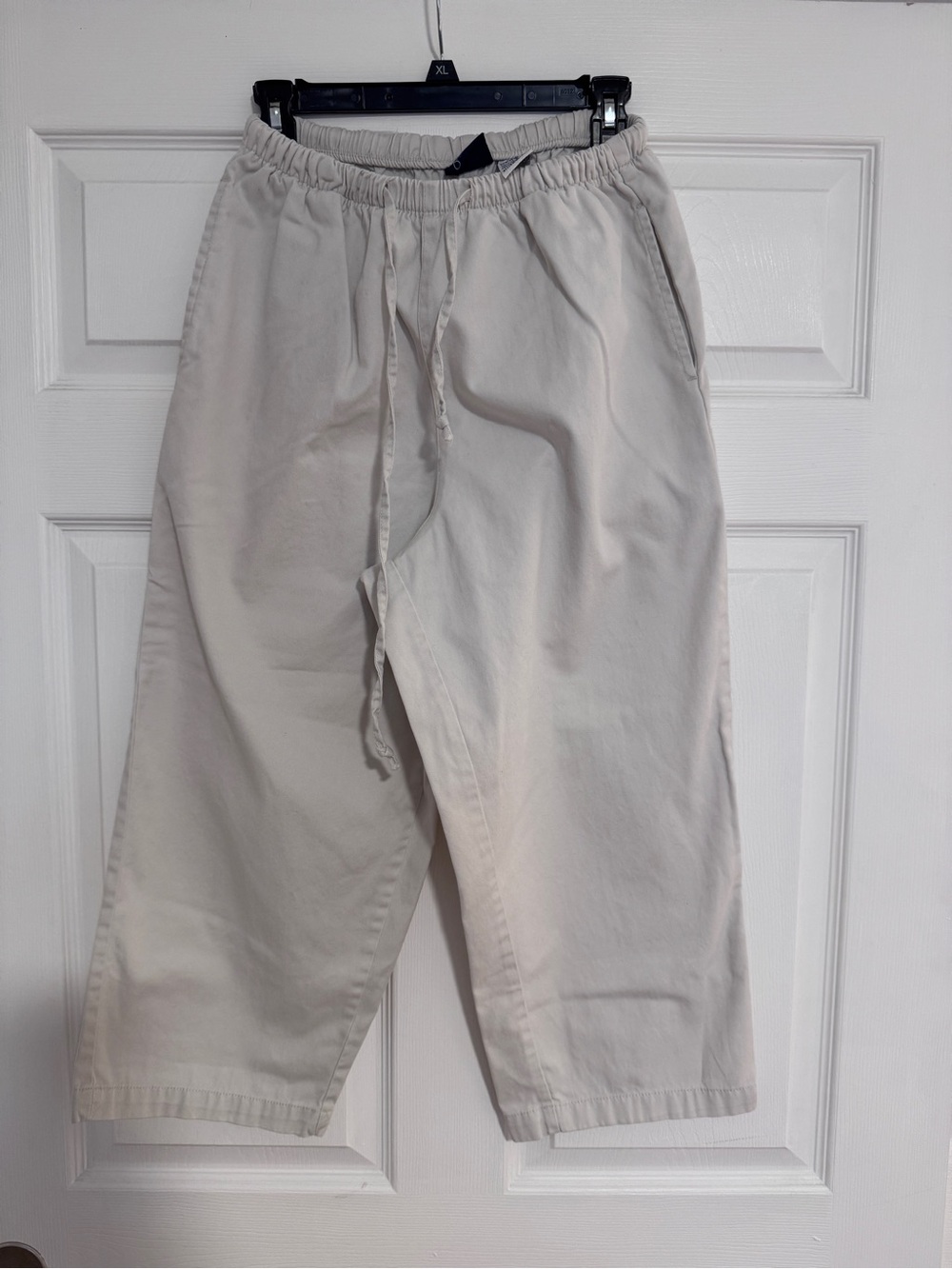 Bundle Women’s Casual Drawstring capris- Light Beige & Black